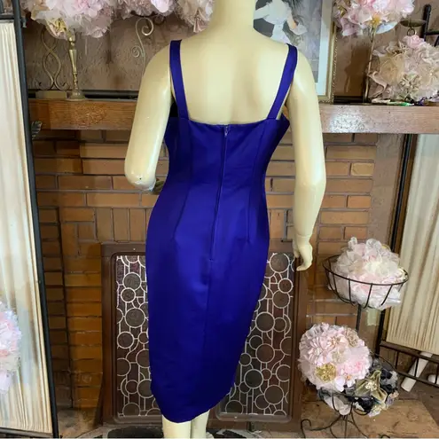 Alex Evenings VINTAGE 1990'S ELECTRIC PURPLE/BLUE COCKTAIL DRESS & BOLERO SET 6