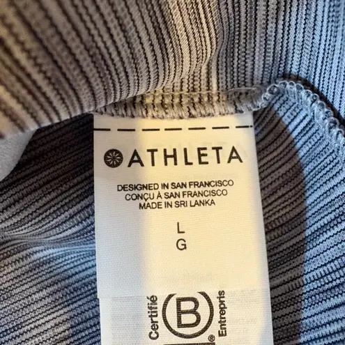 Athleta Transcend V-Neck Crop Bra Top Size Large