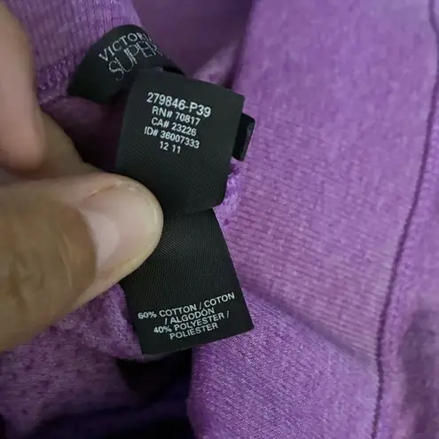 Victoria's Secret  2011 Supermodel Angel Straight Leg Purple Sweat Pant S