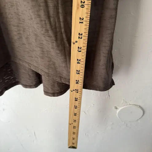 st. john's bay  Shirt Large Brown Paisley 3/4 Sleeve Tunic‎ Pullover Top Peasant