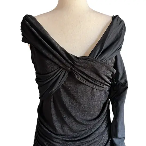 Poster Girl Dolls Kill BAD 'N BADDER OFF SHOULDER MINI DRESS