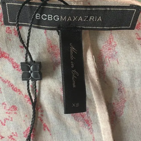 BCBGMAXAZRIA  Boho V-Neck Blouse