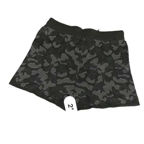 Heartloom Dani Drawstring Waist Shorts Sweater Knit in Army Women's Size S NWT