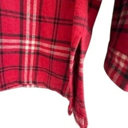 Mountain Lake Red Plaid Flannel Shacket Size M