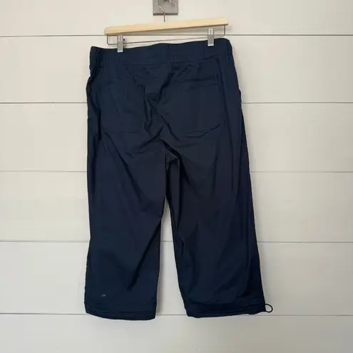 Democracy Women’s 12 Navy Blue Cropped Pants Ankle