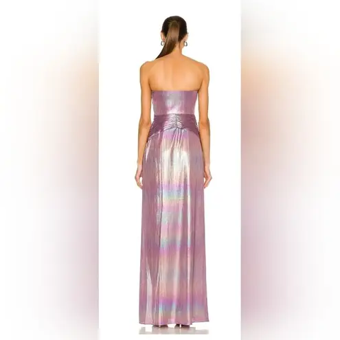 Retrofête Retrofete Soleil Dress in Lilac Aurora Size Large Strapless NWT Cutout Metallic