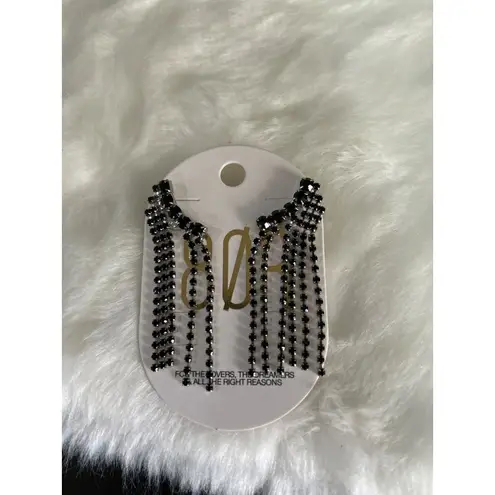 8 Other Reasons Audrey Earrings Black Womens Size OS