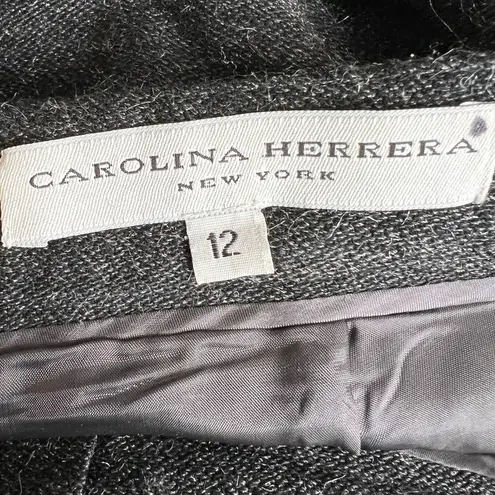 Carolina Herrera Pants Dark Gray Metallic Trouser Office Formal Size 12