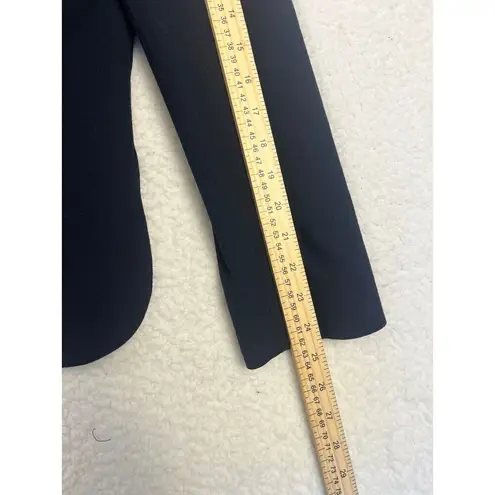 Vintage Lord & Taylor Women Embroidered Wool Blazer Knot buttons Size 14 Black