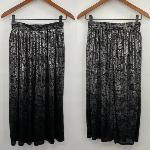 Petites by Fundamental Things Skirt Floral Vintage Printed Midi Size XS Womens