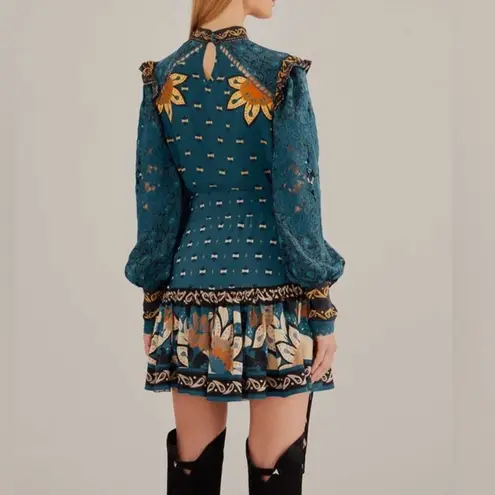 Farm Rio Blue Ainika Chill Mini Skirt Size XXS