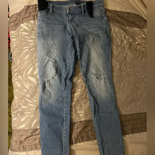 Liz Lange Side Panel Stretch Maternity Jeans