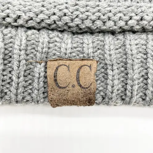 CC California Beanie One Size Knit Winter Cozy Indie Streetwear Trendy Ski Hygge Gray