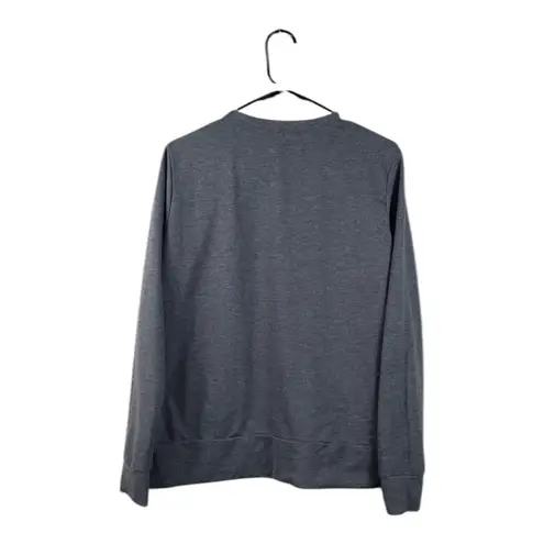 “I Run On Coffee” Women’s Gray Graphic Sweatshirt, Large