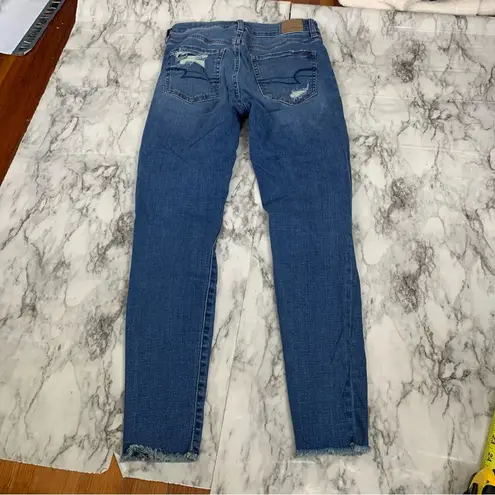 American Eagle  Hi-Rise Jegging distressed Skinny Jeans size 6