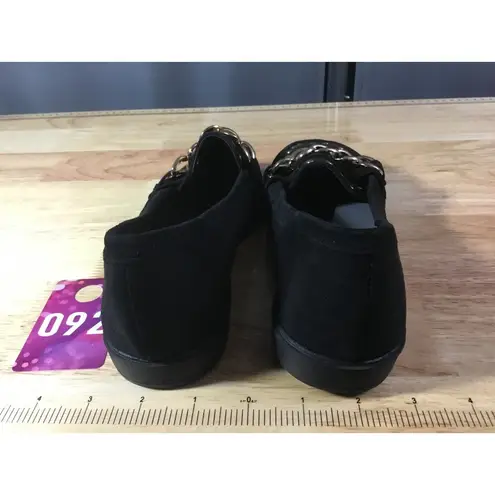 Samilor Flats Women's 8 Black Suede Slip