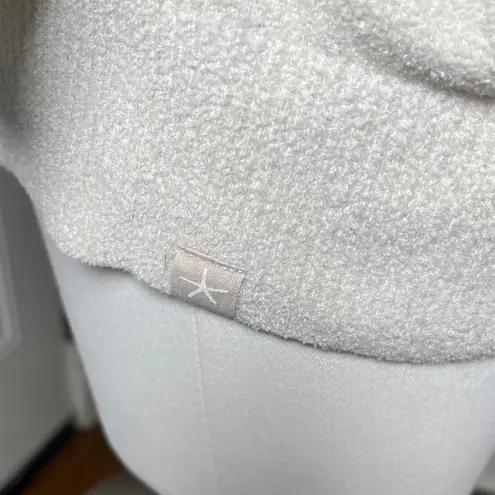 Barefoot Dreams CozyChic Ultra Lite Hoodie XS Beige Knit Pullover Sweater