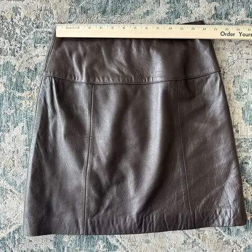 Valerie Stevens Vintage Leather Pencil Skirt Womens 6 100% Lamb Leather Mini