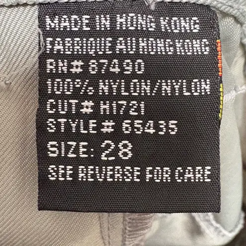 Vintage Kikwear Y2k Wide Leg Parachute Pants Size 28 Gray