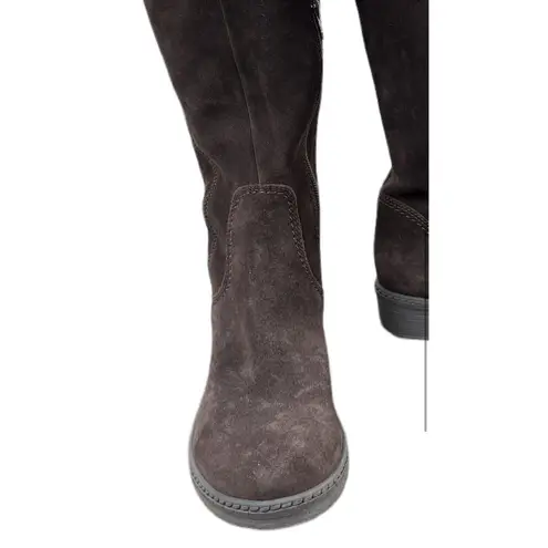 Elena Boots Made In Italy Size 37 with fur on top Brown