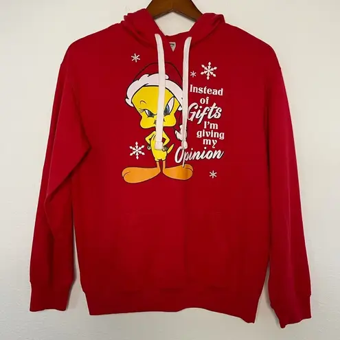 Looney Tunes Tweety Bird Christmas red Sweatshirt Hoodie