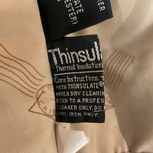 Adventure Bound Thinsulate Long Sleeve Belted 100% Leather Bomber Jacket Size L Brown Size L