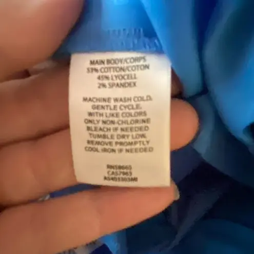 1901 Women’s Nordstrom Blue Wide Leg Cropped Pants, Size 6