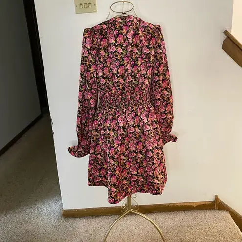 VERO MODA NWT Elly floral long sleeve mini dress size small