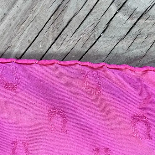 Bayron Women's Vintage Pink And Green Floral Tiger Print Square Scarf 100% Silk