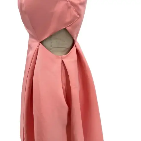 Halston Heritage  Cut Out Dress Parfait Pink Fit & Flare Size 6‎