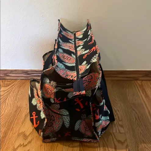 Red and Blue Versatile Tote Bag with Dual Handles