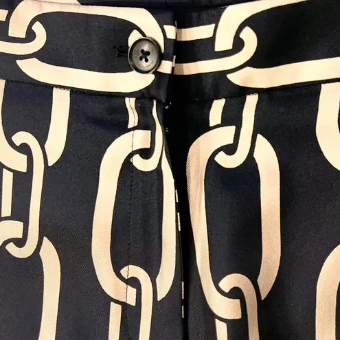 NWOT NILI LOTAN Germaine printed silk straight pants Size 0