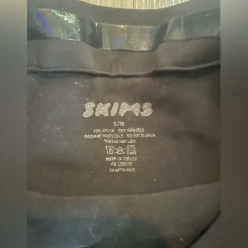 SKIMS NWOT Sculpting Mid Thigh Bodysuit Shorts Black Size S/M