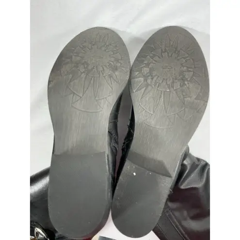 Baretraps Womans Tommy Knee High Riding Boots Size 7 M Black Full Zip