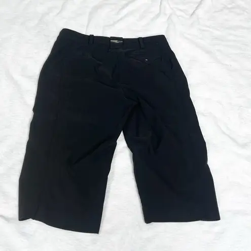 NEW Jamie Sadock Bermuda Shorts Solid Black Pockets Low Rise Stretch Sz 0