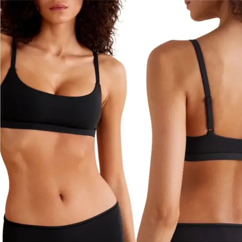 SKIMS  Fits Everybody Scoop Bralette Size XL in Onyx Black NWT