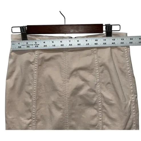 Free People  Dusty Pink Mini Denim Skirt Size 4 Stretch