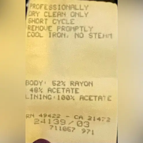 Jessica McClintock Vintage Classic Black Open Back Fishtail Train Dress Gown 8