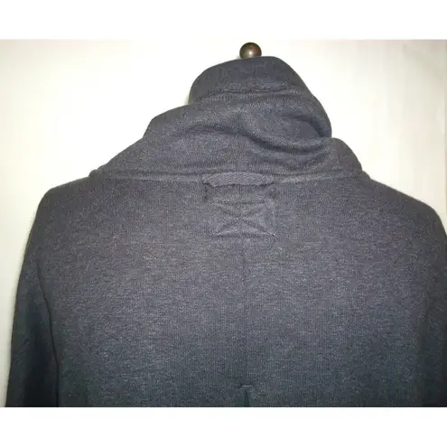 prAna NWT New Womens M Cozy Up Poncho Charcoal Heather Dark Gray Pocket