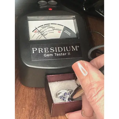 Sz.7 Tanzanite,925 Sterling Silver Crown Ring