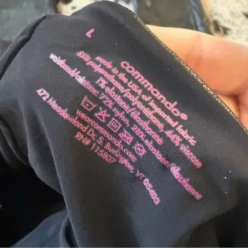 Commando Perfect Control Faux Leather Legging in Black Size Large