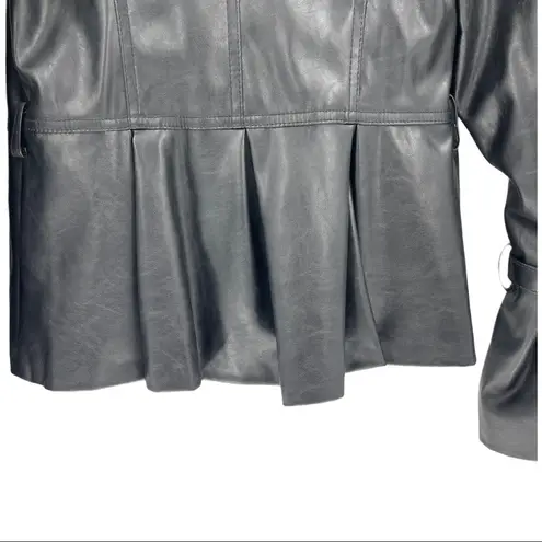 BCBGMAXAZRIA  Faux Leather Asymmetrical Moto Jacket