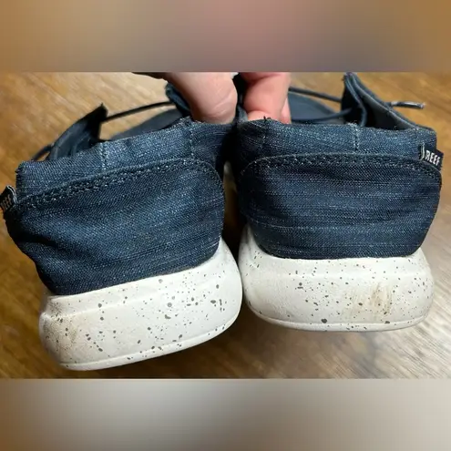 REEF Women’s Size 7 Cushion Coast Textile Navy Blue Shoes