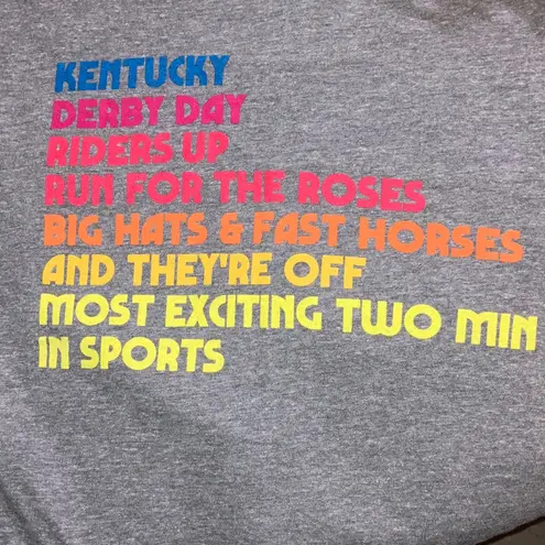 Aviator Nation NWT Kentucky Derby grey unisex T Shirt 2023, Medium