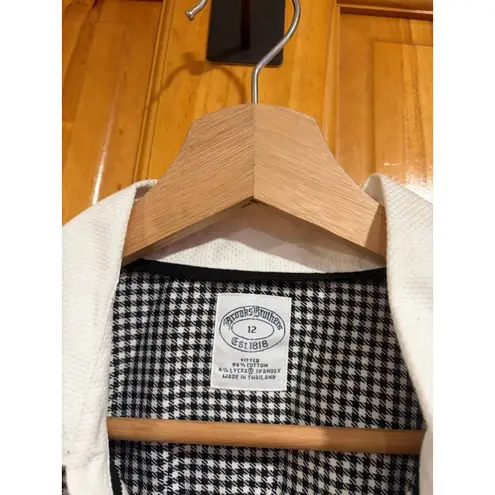 Brooks Brothers Preppy Gingham Button Down Shirt White Collar Women’s 12 - Image 3