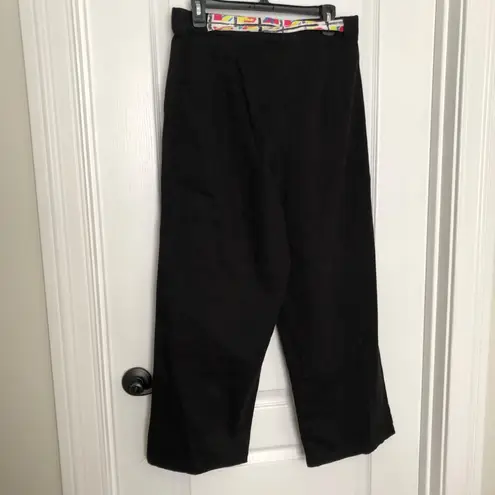 Desigual Venier XL Black Pants Unisex Cotton Polyester Colorful Drawstrings NWT - Image 4