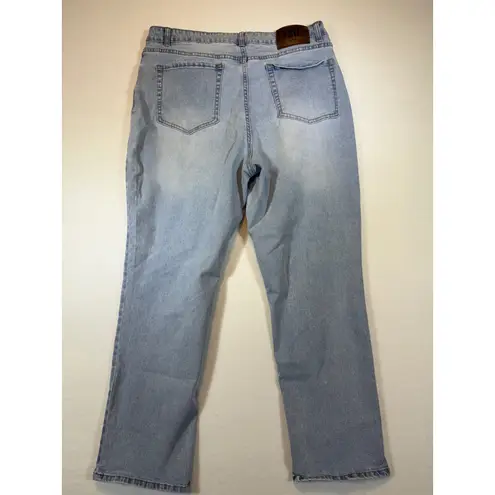 Frye  Jeans Womens Size 16/34 Light Wash High Rise Straight Leg Denim Pants