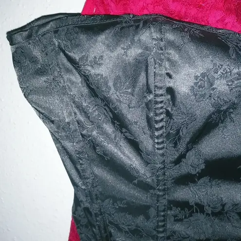 Frederick's of Hollywood M 36 Bustier Bra Garter Belt Set Lingerie