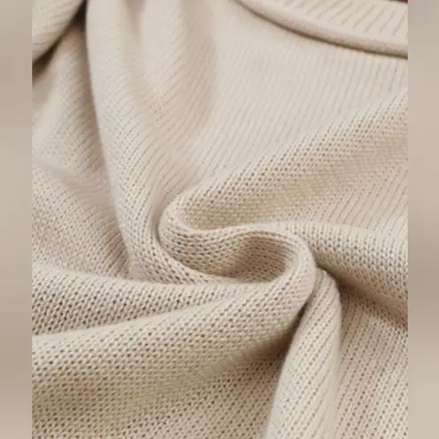 NEW Brown Black and Tan Colorblock Bishop Sleeve Sweater Size L