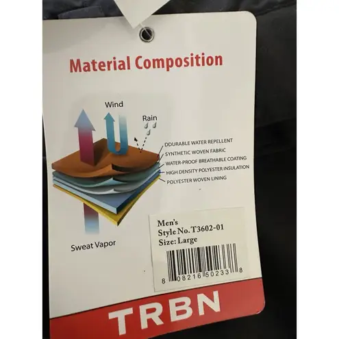 TRBN performance Mens Size Large Black ski pants Snowboard Ski